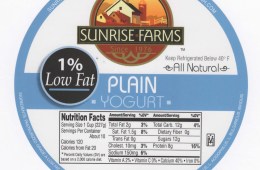 1% Low Fat Plain Yogurt
